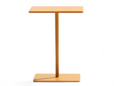 Square side table in steel and glass CREMINO True Design
