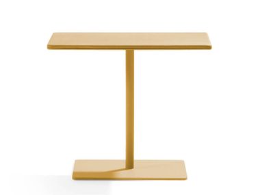Low square side table in steel and concrete CREMINO True Design