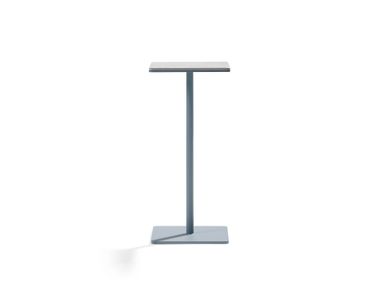 Tall square side table in steel and concrete CREMINO True Design