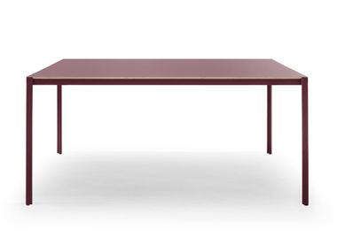 Scrivania quadrata in acciaio e legno SAREK True Design