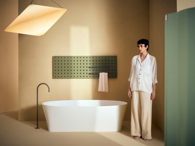 Electric aluminium towel warmer GRID BAGNO Tubes