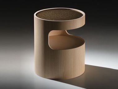 Mesa-de-cabeceira redonda de madeira TOOBY Twils