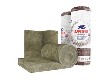 URSA, URSA TERRA 76R Pannello arrotolato idrorepellente in lana minerale per isolamento termoacustico