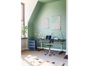 USM HALLER Modular office drawer unit with castors with lock By USM ...