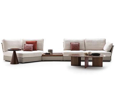 Modulares Sofa aus Leder BARNABY SECTIONAL Ulivi Salotti