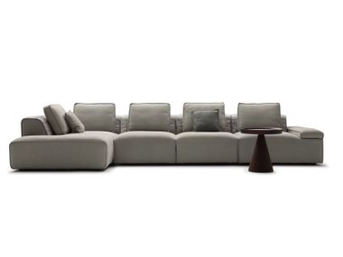 Modulares Sofa aus Leder DOMINO SECTIONAL Ulivi Salotti