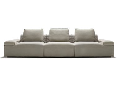 Divano in pelle living DOMINO Ulivi Salotti