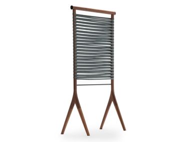 Wood and leather room divider KIRBY Ulivi Salotti