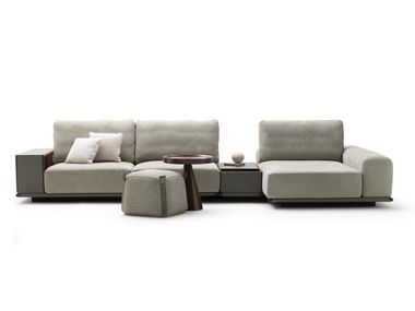 Modulares Sofa aus Leder PERSIVAL SECTIONAL Ulivi Salotti