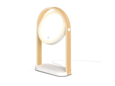 Double-sided round bathroom mirror with integrated lighting BELLWOOD Umbra