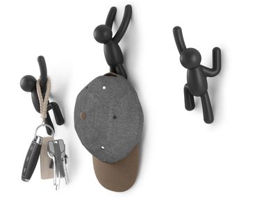 Wandhaken aus recyceltem Kunststoff BUDDY Umbra