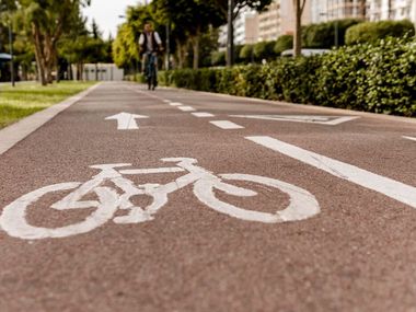 Permeable concrete for cycle paths UNICAL DRAIN BIKE Unical