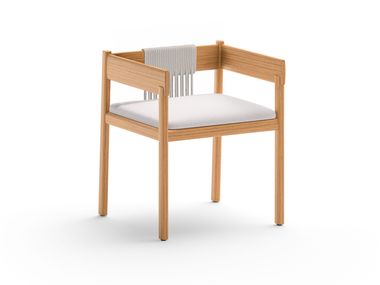 Garden chair with integrated cushion CORA Unopiù