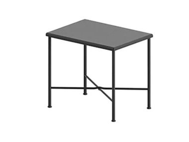 Rectangular iron garden side table IGEA Unopiù