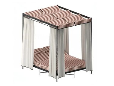 Letto da giardino in ferro a baldacchino IGEA Unopiù