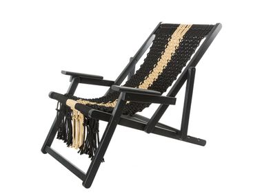 Deck chair with armrests CYNTHIA V & V Macrame