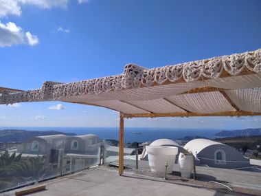 Shade sail EDGING V & V Macrame
