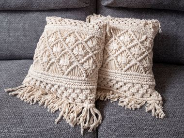Cuscino quadrato MACRAMÉ V & V Macrame