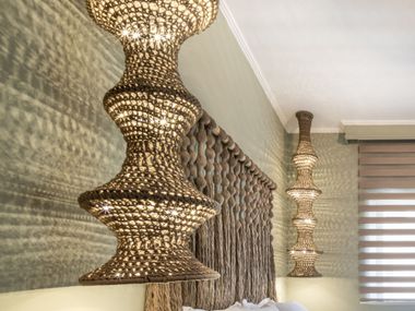 Luminária pendente estilo moderno MELIA V & V Macrame