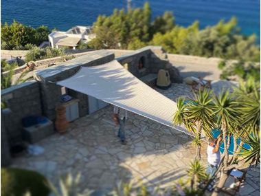 Shade sail TRIANGLE V & V Macrame