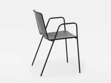 Polypropylene chair with armrests VEA | Chair with armrests