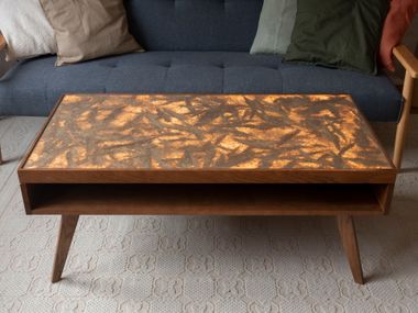 Viaplant® Furniture rectangular coffee table OBLIQUE VIAPLANT