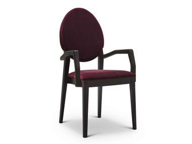 Stackable upholstered chair with armrests VICTORIA 197 Origins 1971