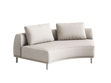 Gebogen Gartensofa aus Stoff ISOLA VINEKO