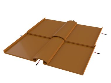 Photovoltaic pan tile POMPEI VISEN