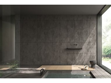 VISION Wall-mounted vanity unit with integrated washbasin By Rexa ...