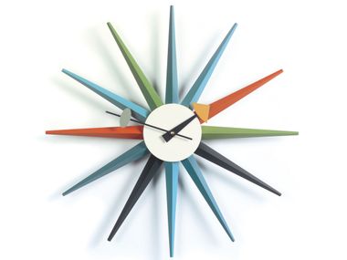 Wall-mounted clock VITRA - SUNBURST CLOCK MULTICOLOR In Stock