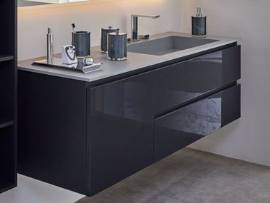 Meuble sous-vasque suspendu avec tiroirs ORIGEM - TRIO ECO Vallvé