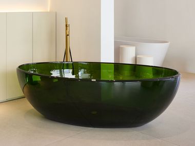 Ovale freistehende Badewanne aus Kunstharz OVAL 56 Vallvé