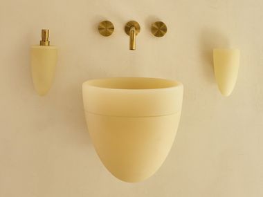 Wall-mounted resin handrinse basin round PONTA Vallvé