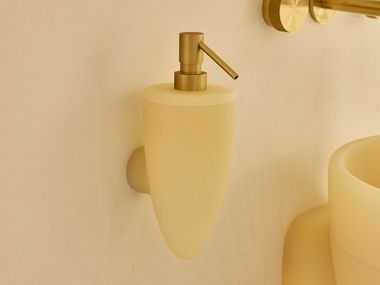 Distributeur de savon de salle de bain mural en résine PONTA Vallvé