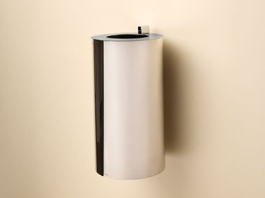 Stainless steel bathroom waste bin STAINLESS STEEL Vallvé