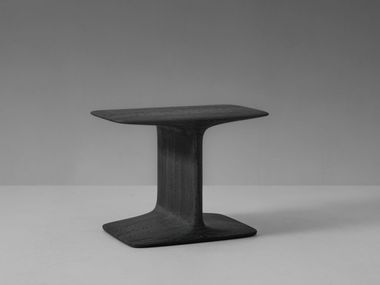Rectangular oak side table CLIPS Van Rossum