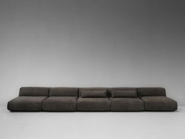 Sofá modular de pele ELEMENTS Van Rossum