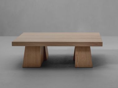 Rectangular oak coffee table ELI Van Rossum