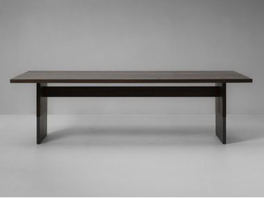 Rectangular oak table NOTA BENE Van Rossum