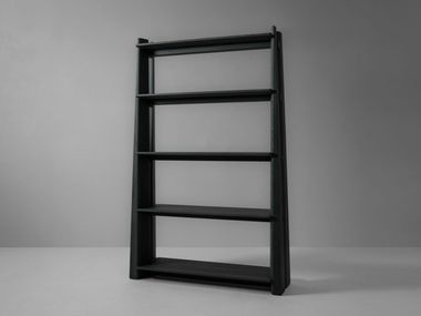Open oak bookcase ROMY Van Rossum