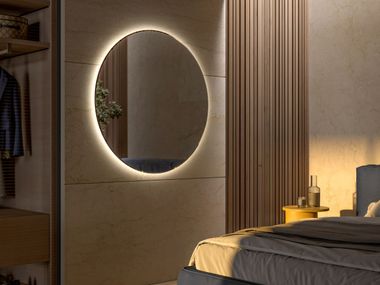 Specchio con illuminazione da parete BUTTERCUP ROUND Vanità Living