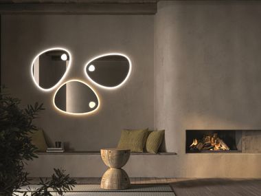 Specchio con illuminazione da parete DEWDROP Vanità Living