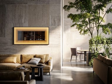 Specchio con illuminazione integrata da parete FOGGY RECTANGULAR Vanità Living