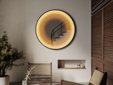 Specchio con illuminazione da parete FOGGY ROUND Vanità Living