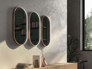 Specchio con illuminazione da parete LOVELYDAY OVAL Vanità Living