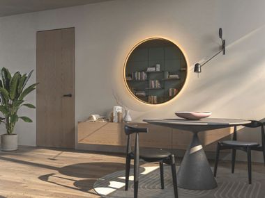 Specchio con illuminazione da parete LOVELYDAY ROUND Vanità Living