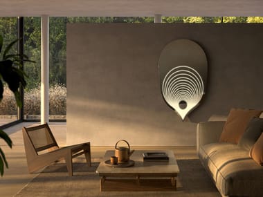 Specchio con illuminazione integrata da parete PIUMA Vanità Living