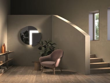 Specchio con illuminazione integrata da parete QUARTO Vanità Living