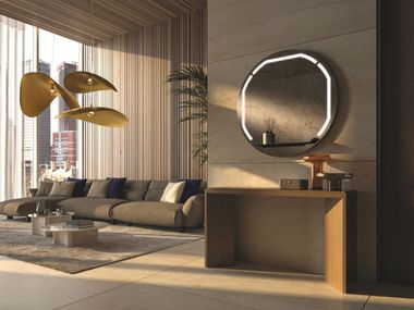 Specchio con illuminazione da parete SUNDANCE ROUND Vanità Living